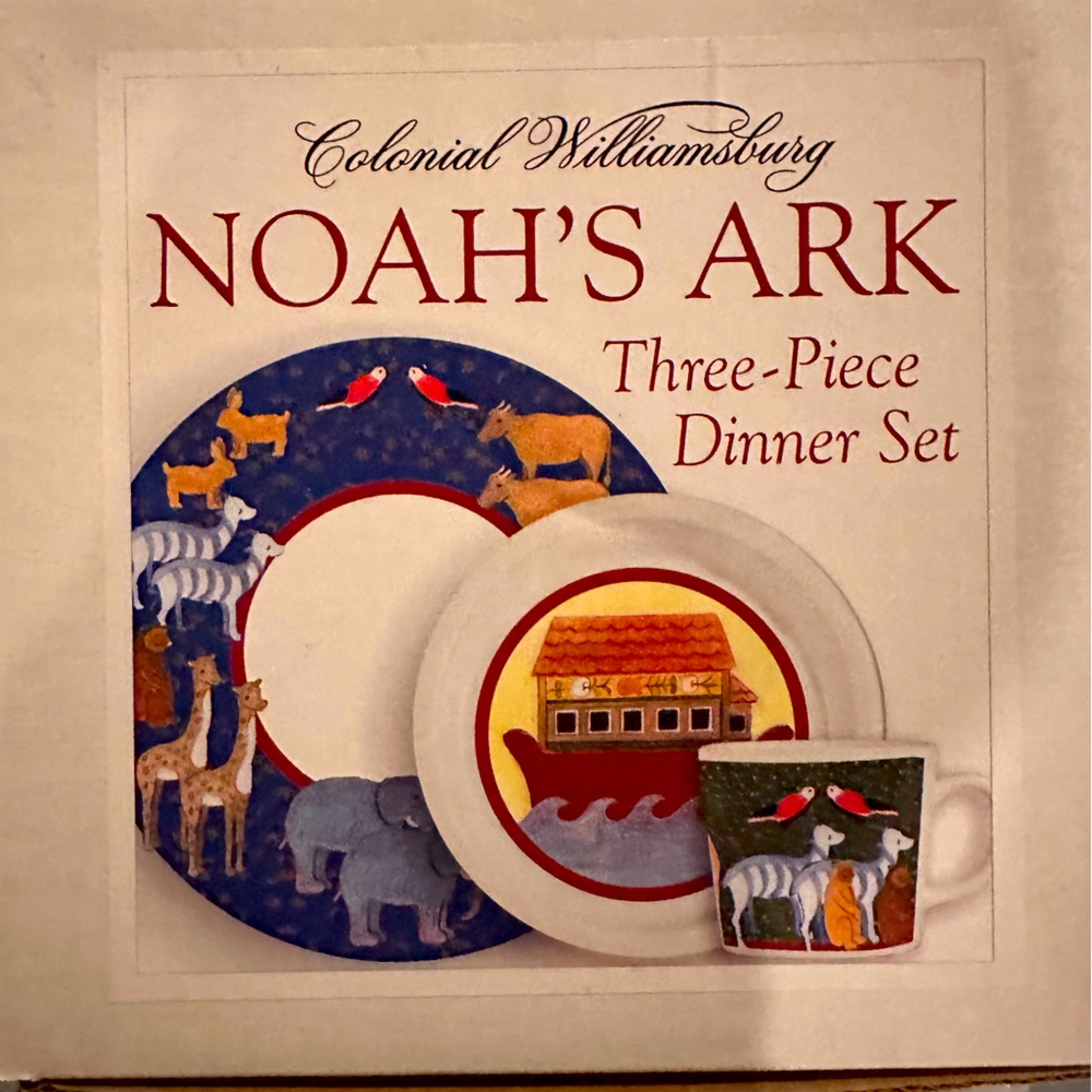 New in box 3 piece children’s dish set